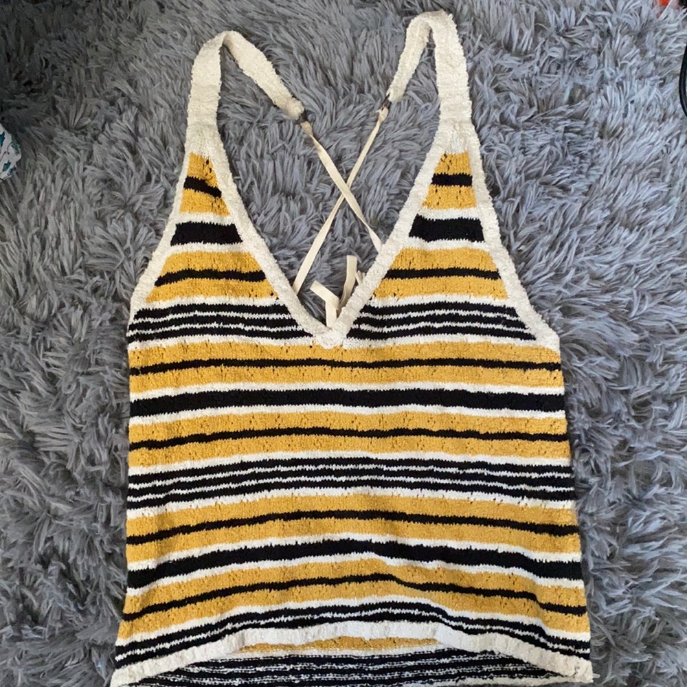 Free People Stripped Halter top